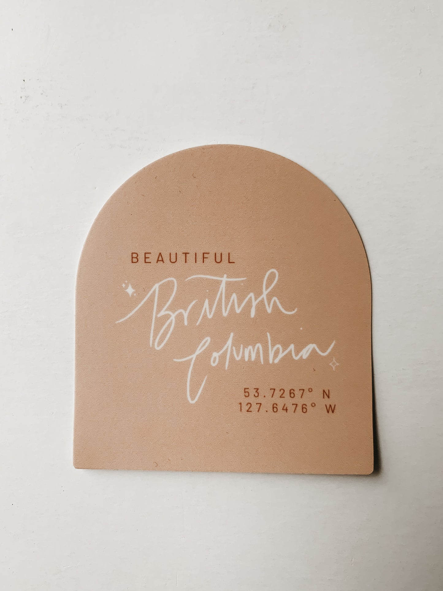 British Columbia Arch Sticker | Hand Lettered British Columbia