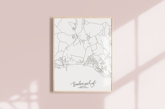 Bodenseehof, Germany Minimal Hand Drawn Map