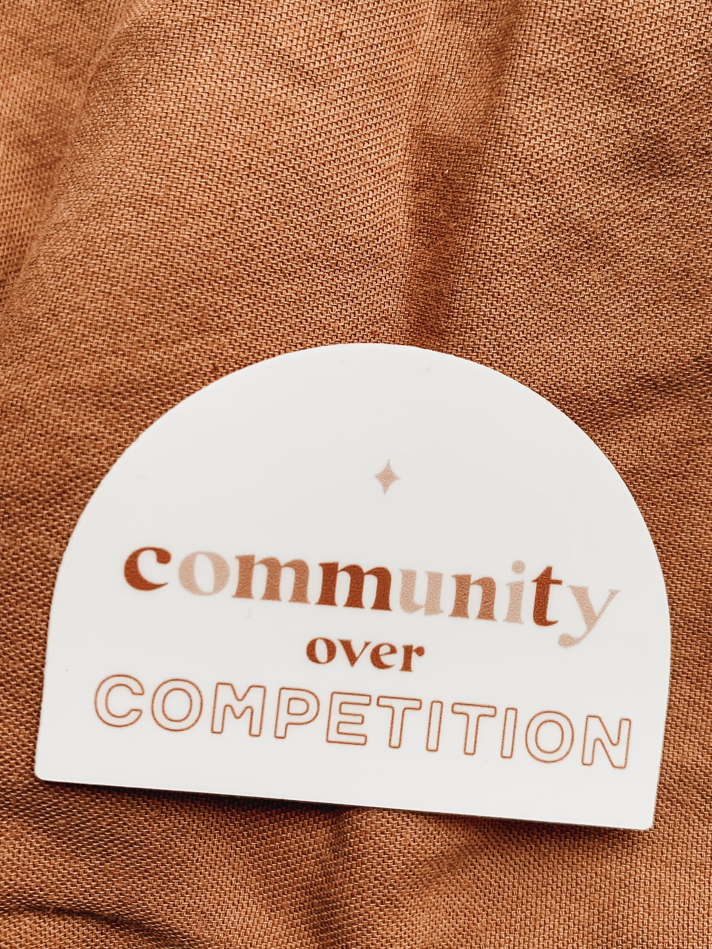 Community Over Competition Sticker | Small Business Owner Sticker