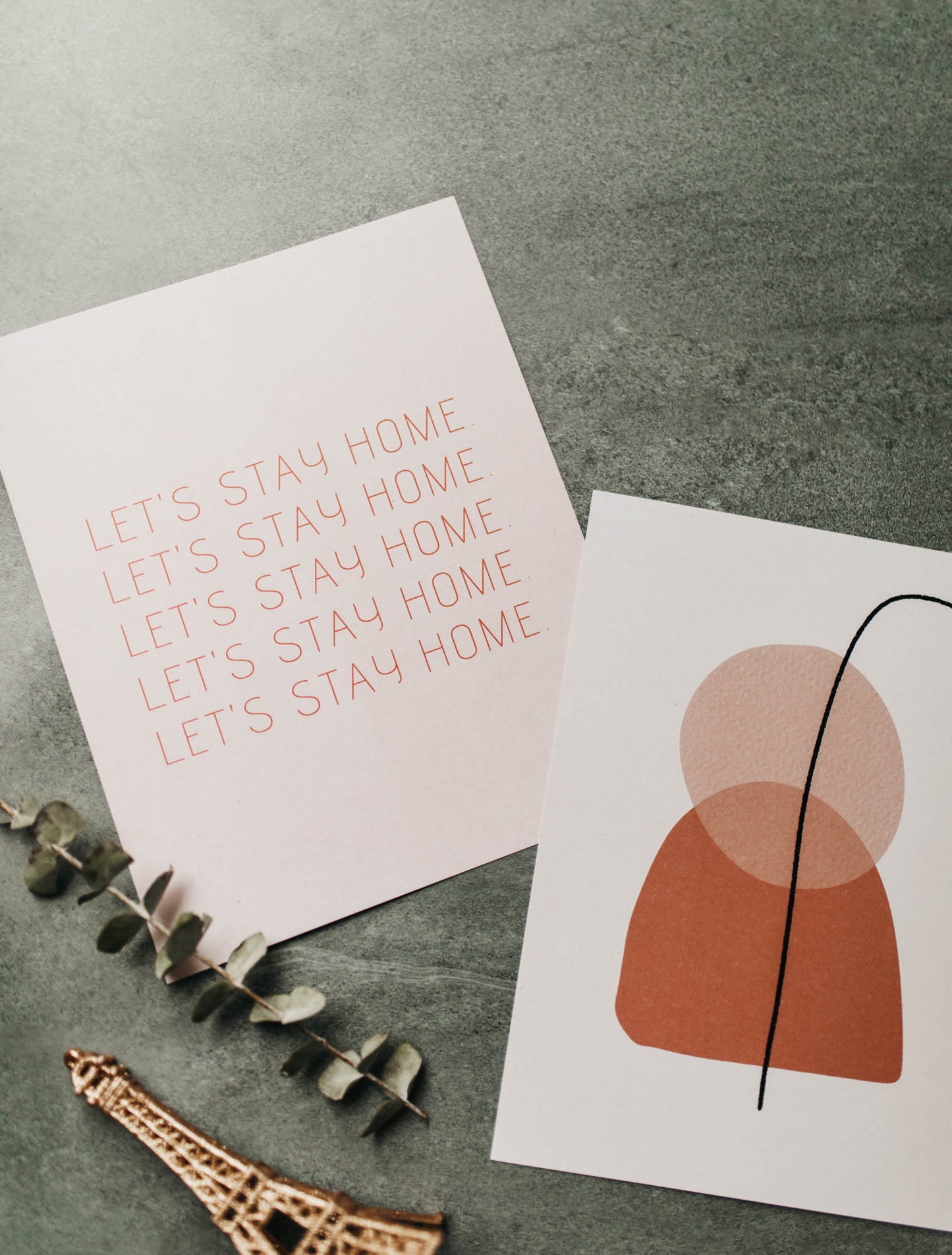 Let's Stay Home 8x10 Print